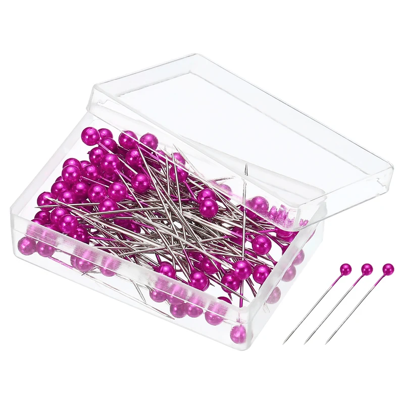 Pearlized Sewing Pins Set, Stainless Steel Ball Head Needle Straight Quilting Pin for Dressmaker Decorations