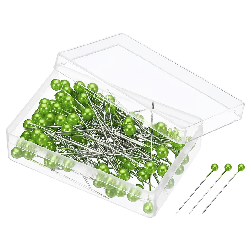 Pearlized Sewing Pins Set, Stainless Steel Ball Head Needle Straight Quilting Pin for Dressmaker Decorations