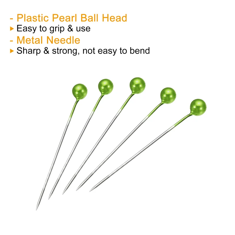 Pearlized Sewing Pins Set, Stainless Steel Ball Head Needle Straight Quilting Pin for Dressmaker Decorations