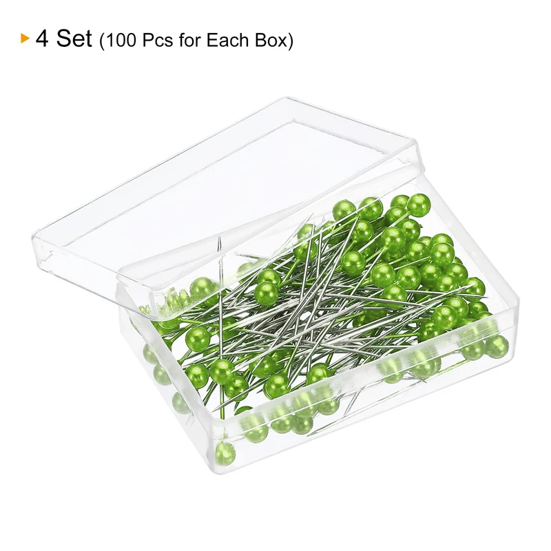 Pearlized Sewing Pins Set, Stainless Steel Ball Head Needle Straight Quilting Pin for Dressmaker Decorations