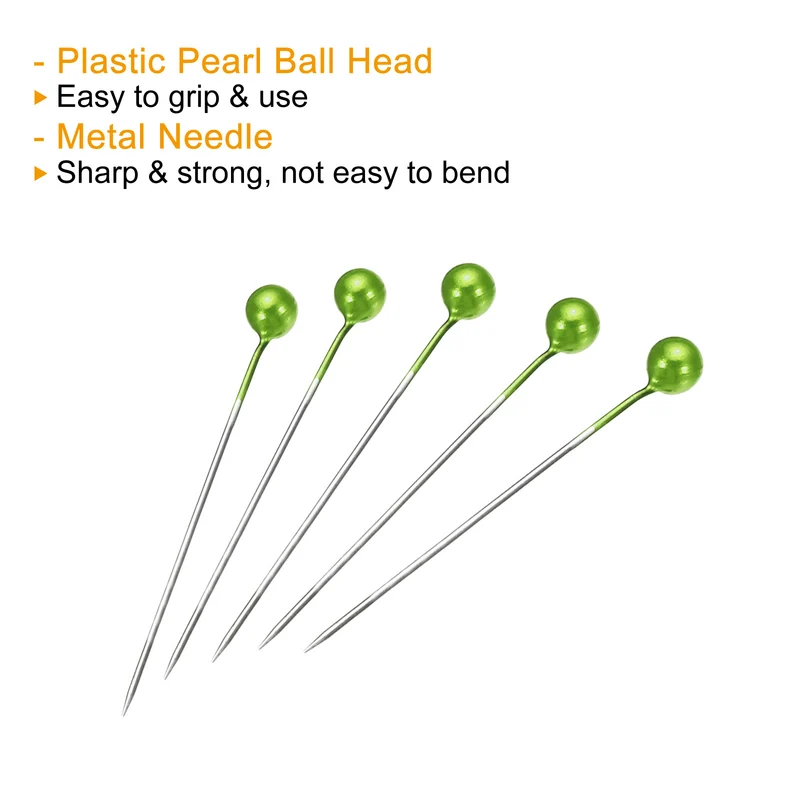 Pearlized Sewing Pins Set, Stainless Steel Ball Head Needle Straight Quilting Pin for Dressmaker Decorations