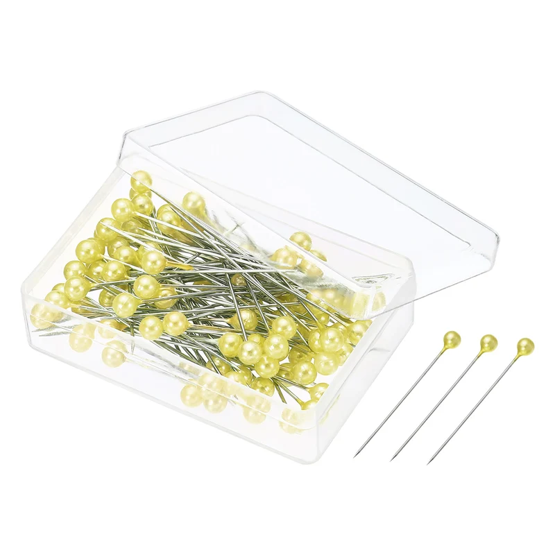 Pearlized Sewing Pins Set, Stainless Steel Ball Head Needle Straight Quilting Pin for Dressmaker Decorations