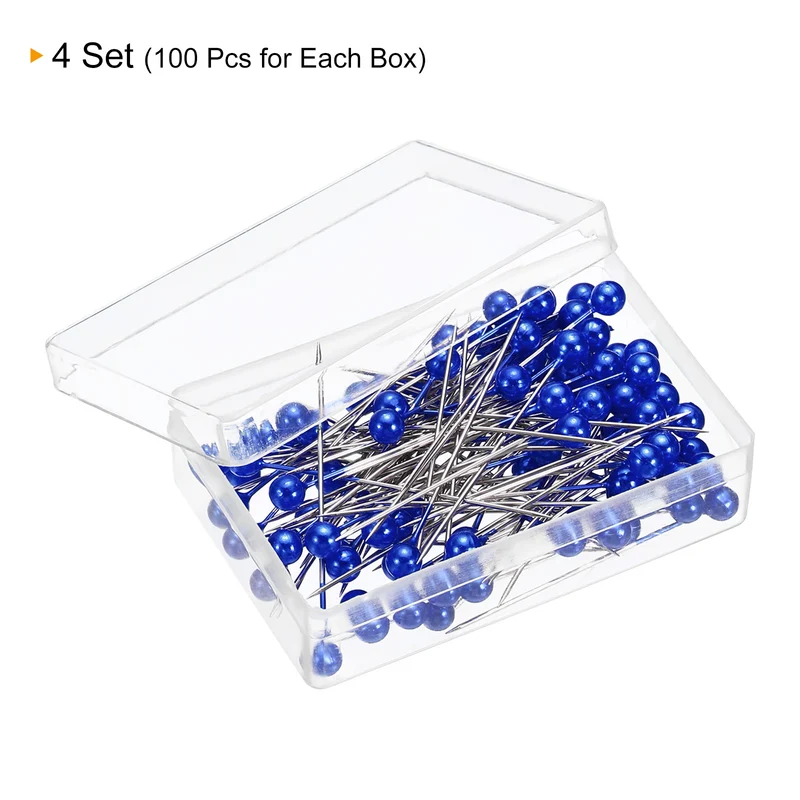 Pearlized Sewing Pins Set, Stainless Steel Ball Head Needle Straight Quilting Pin for Dressmaker Decorations