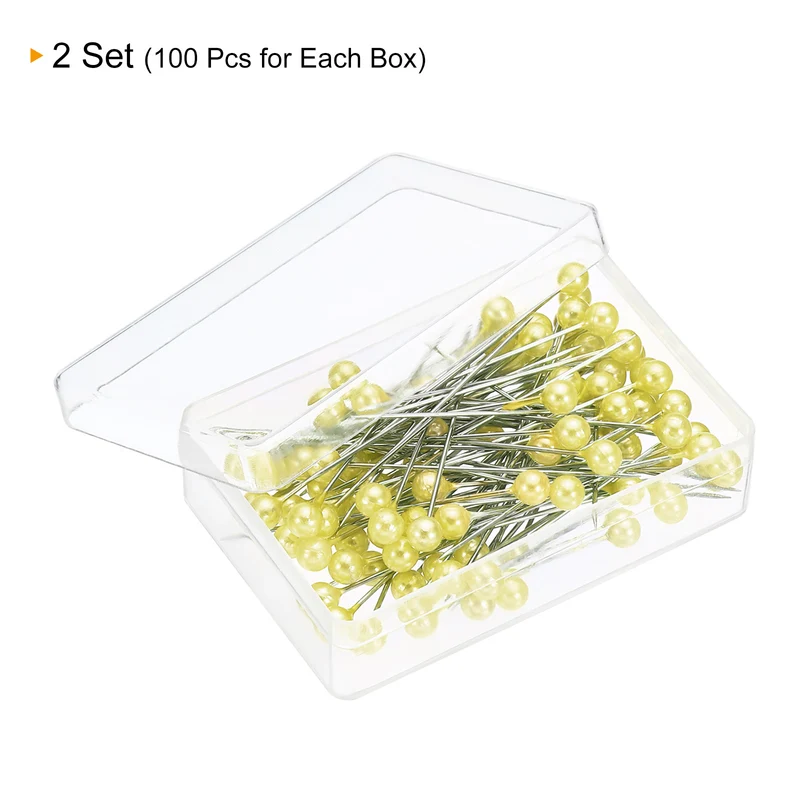 Pearlized Sewing Pins Set, Stainless Steel Ball Head Needle Straight Quilting Pin for Dressmaker Decorations