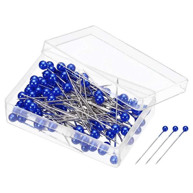 Pearlized Sewing Pins Set, Stainless Steel Ball Head Needle Straight Quilting Pin for Dressmaker Decorations