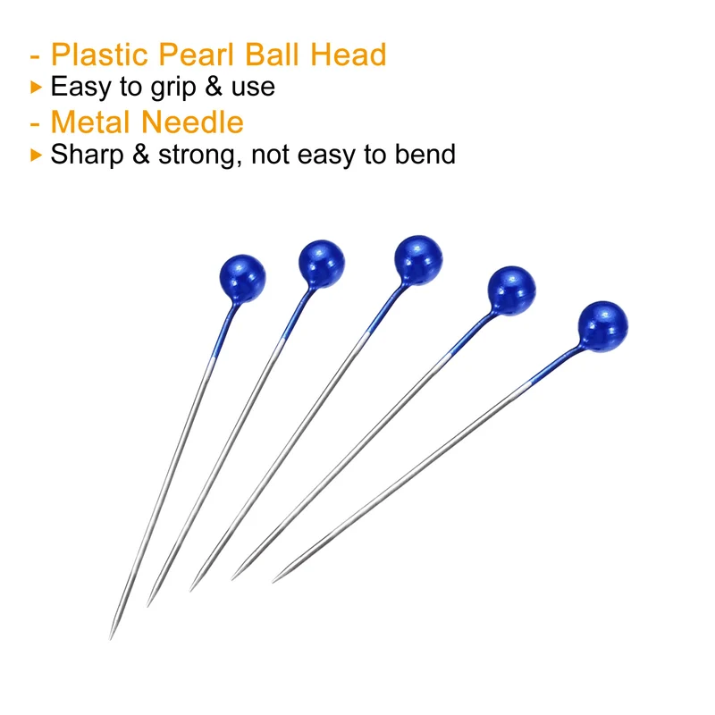 Pearlized Sewing Pins Set, Stainless Steel Ball Head Needle Straight Quilting Pin for Dressmaker Decorations