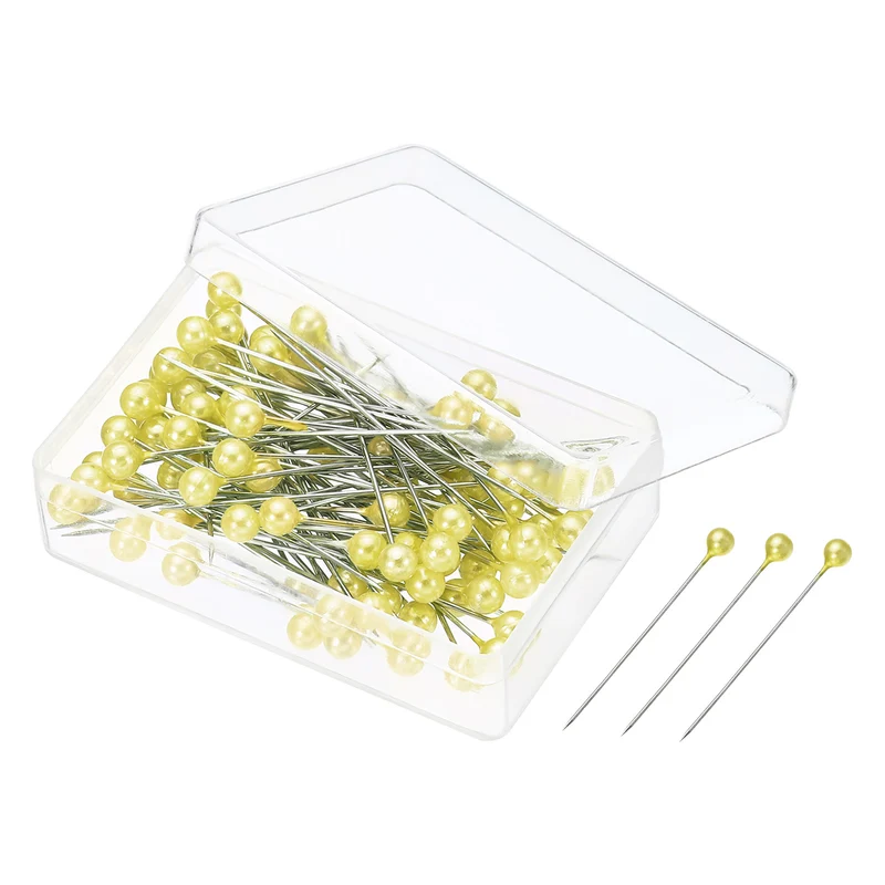 Pearlized Sewing Pins Set, Stainless Steel Ball Head Needle Straight Quilting Pin for Dressmaker Decorations