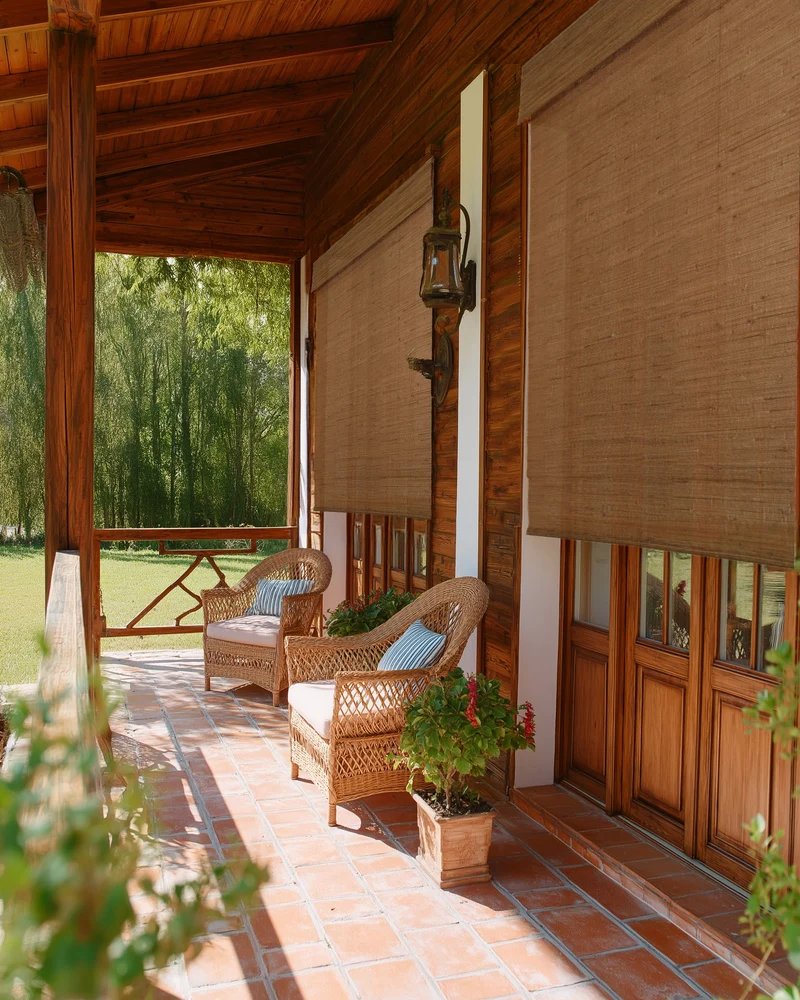 Mia Jute Outdoor Woven Shade - Sand