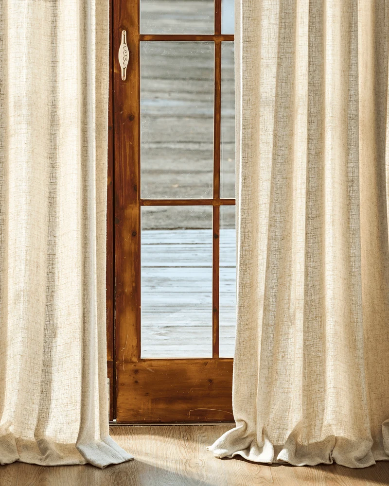 Fiona Linen Blend Custom Curtain