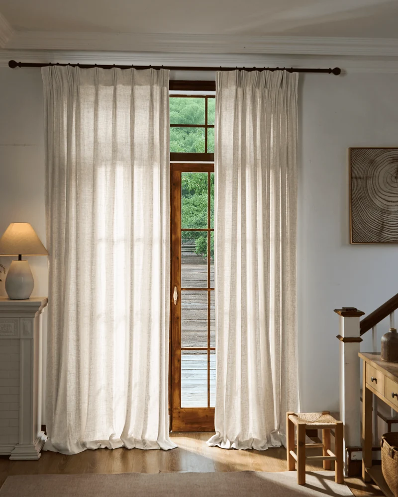 Fiona Linen Blend Custom Curtain