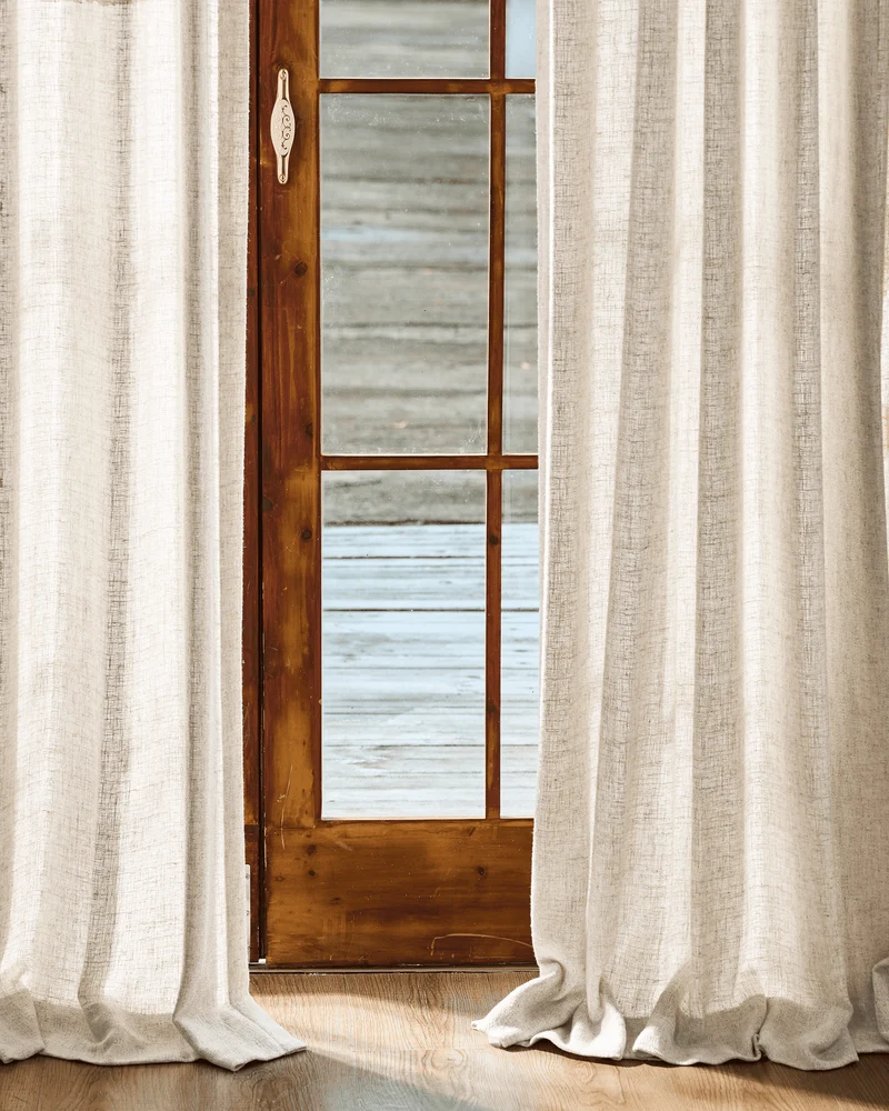 Fiona Linen Blend Custom Curtain