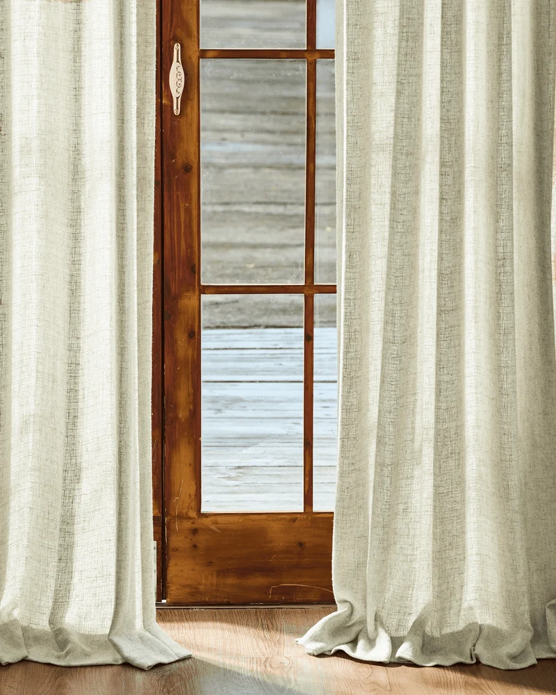 Fiona Linen Blend Custom Curtain