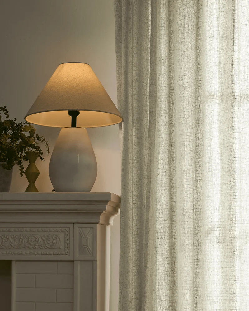 Fiona Linen Blend Custom Curtain