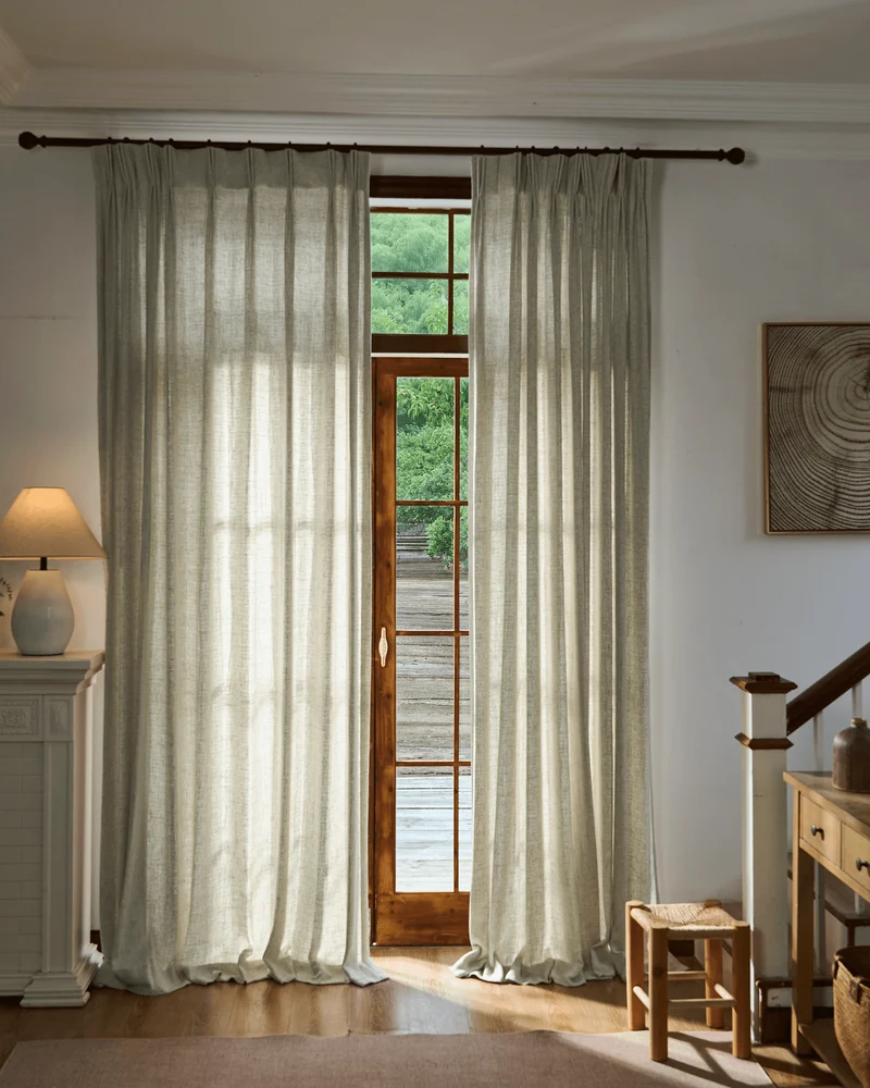 Fiona Linen Blend Custom Curtain