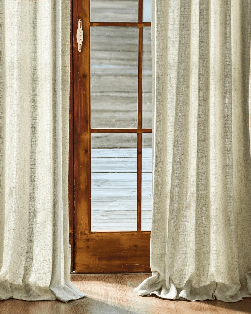 Fiona Linen Blend Custom Curtain