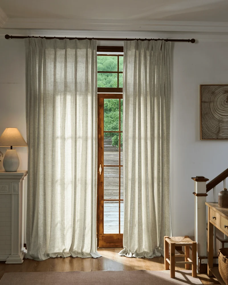 Fiona Linen Blend Custom Curtain