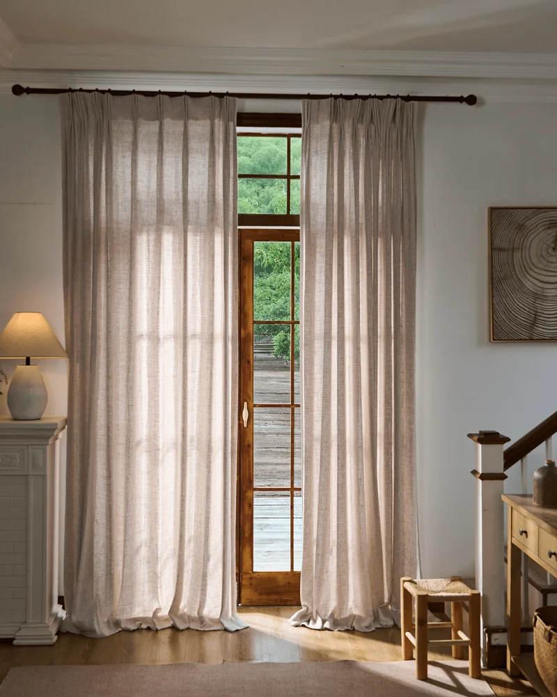 Fiona Linen Blend Custom Curtain