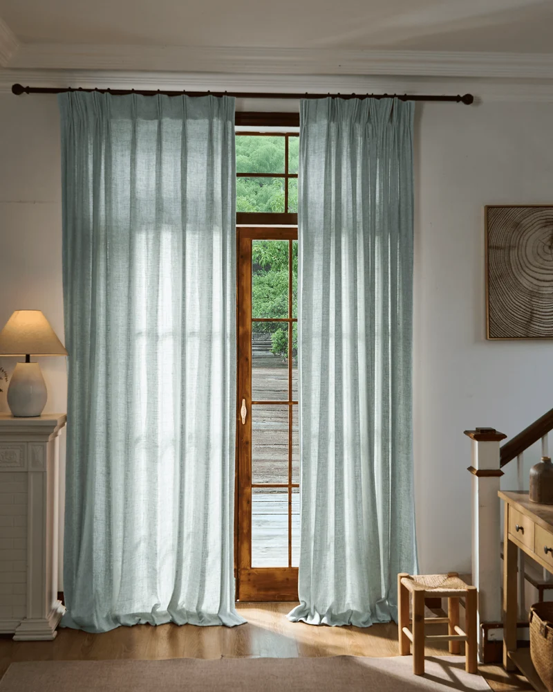 Fiona Linen Blend Custom Curtain