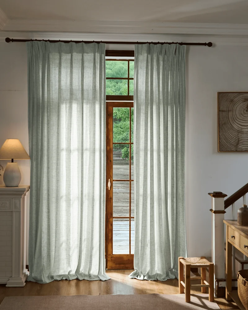 Fiona Linen Blend Custom Curtain