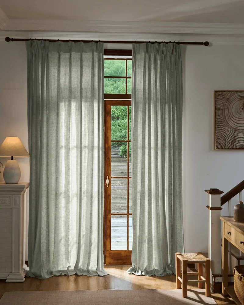 Fiona Linen Blend Custom Curtain