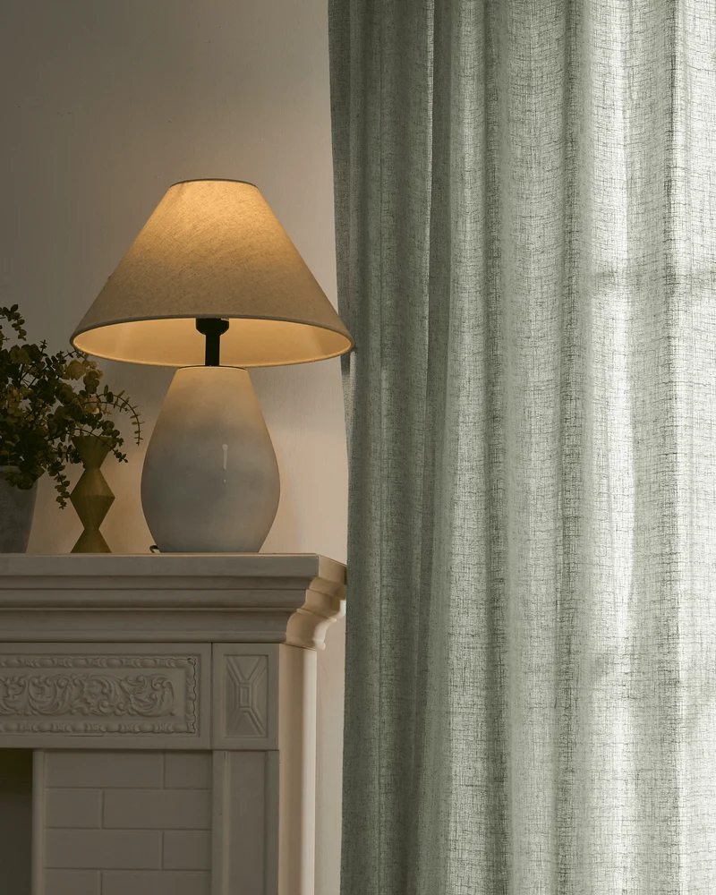 Fiona Linen Blend Custom Curtain