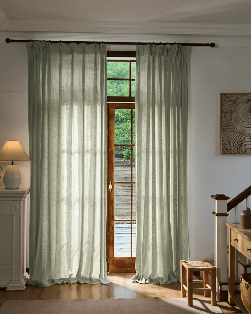 Fiona Linen Blend Custom Curtain