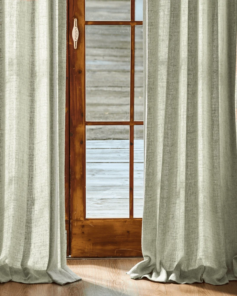 Fiona Linen Blend Custom Curtain