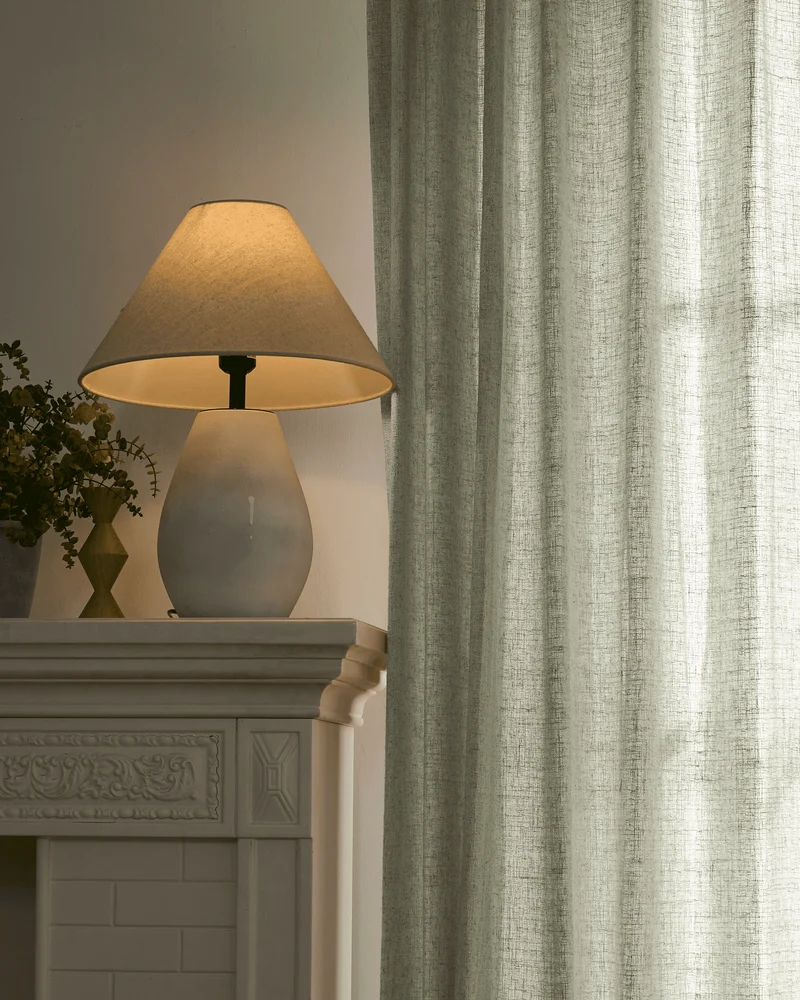 Fiona Linen Blend Custom Curtain