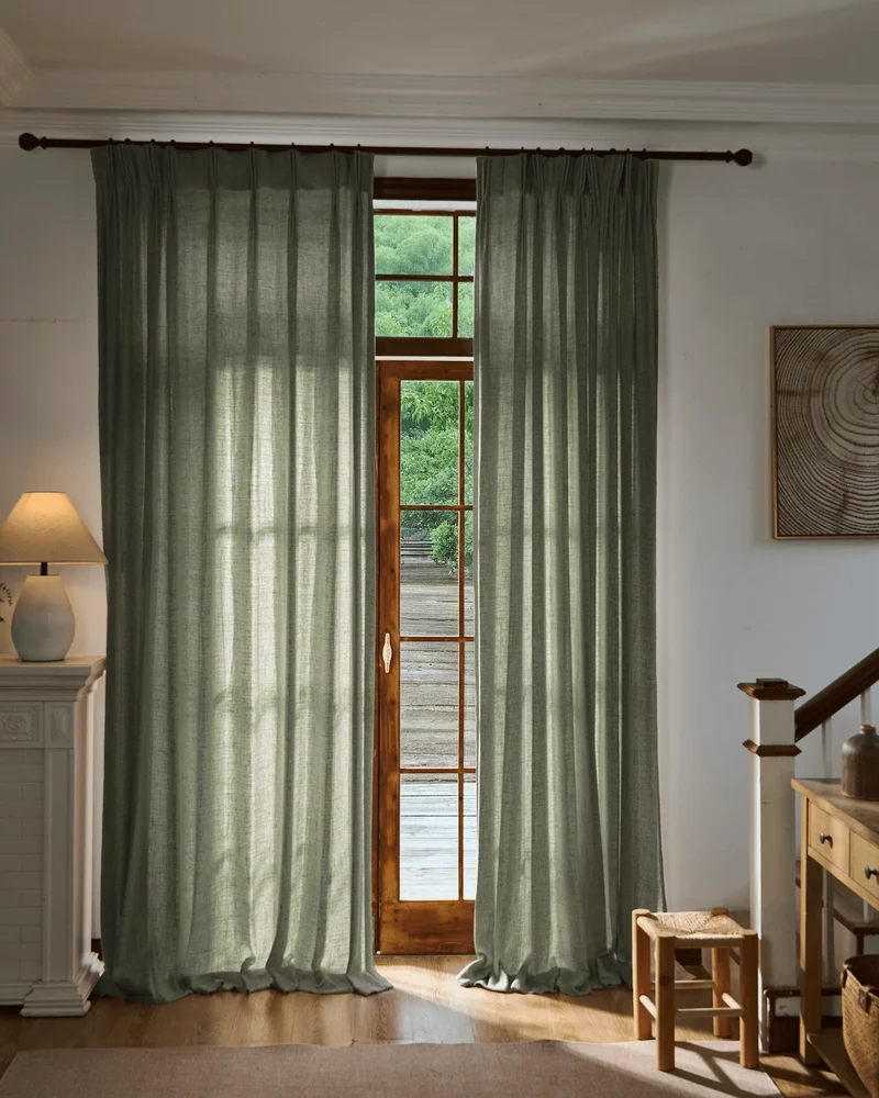 Fiona Linen Blend Custom Curtain