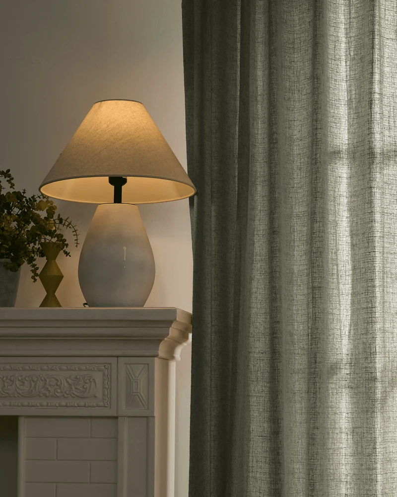 Fiona Linen Blend Custom Curtain