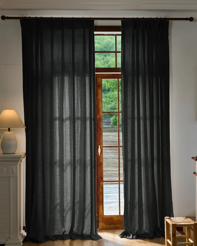 Fiona Linen Blend Custom Curtain