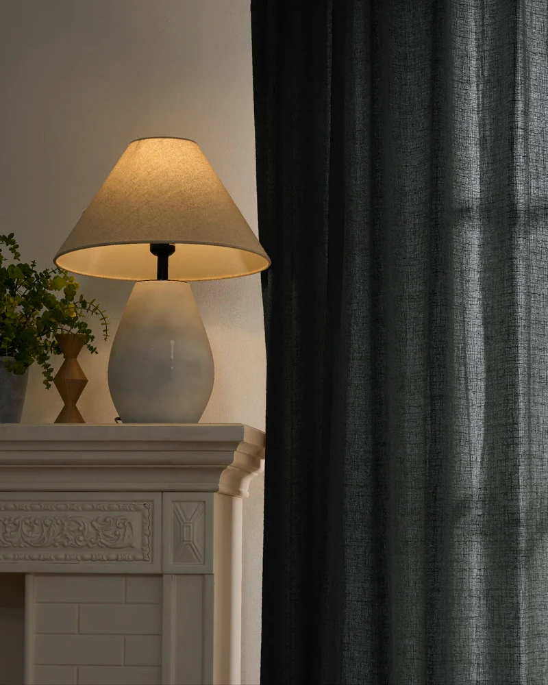 Fiona Linen Blend Custom Curtain