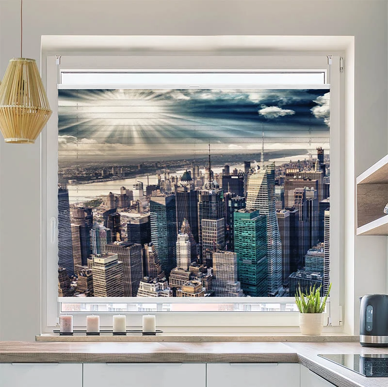 Wabenplissee Motiv "Skyline Manhattan"