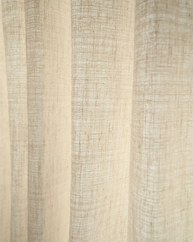 Luna Linen Blend Textured Fabric Swatches