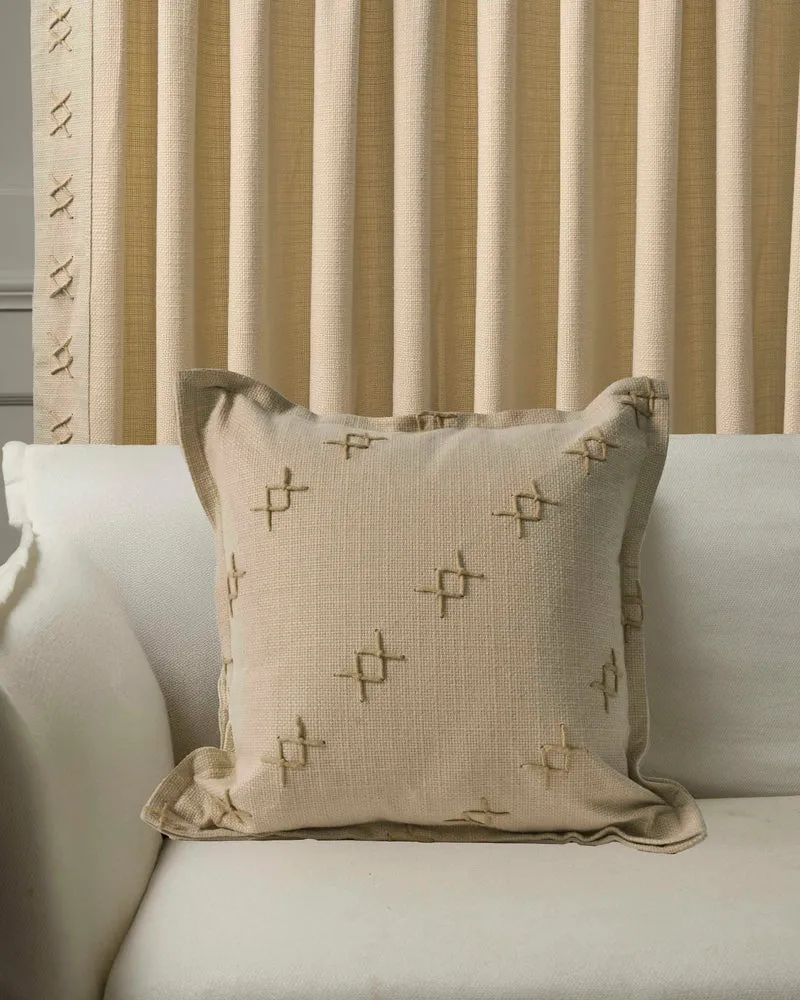 Arden Textured Yarn Stitched Throw Pillowcase