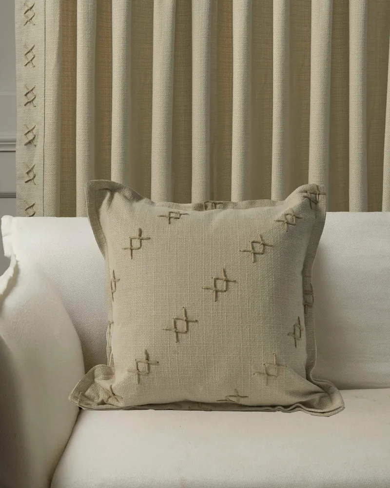 Arden Textured Yarn Stitched Throw Pillowcase