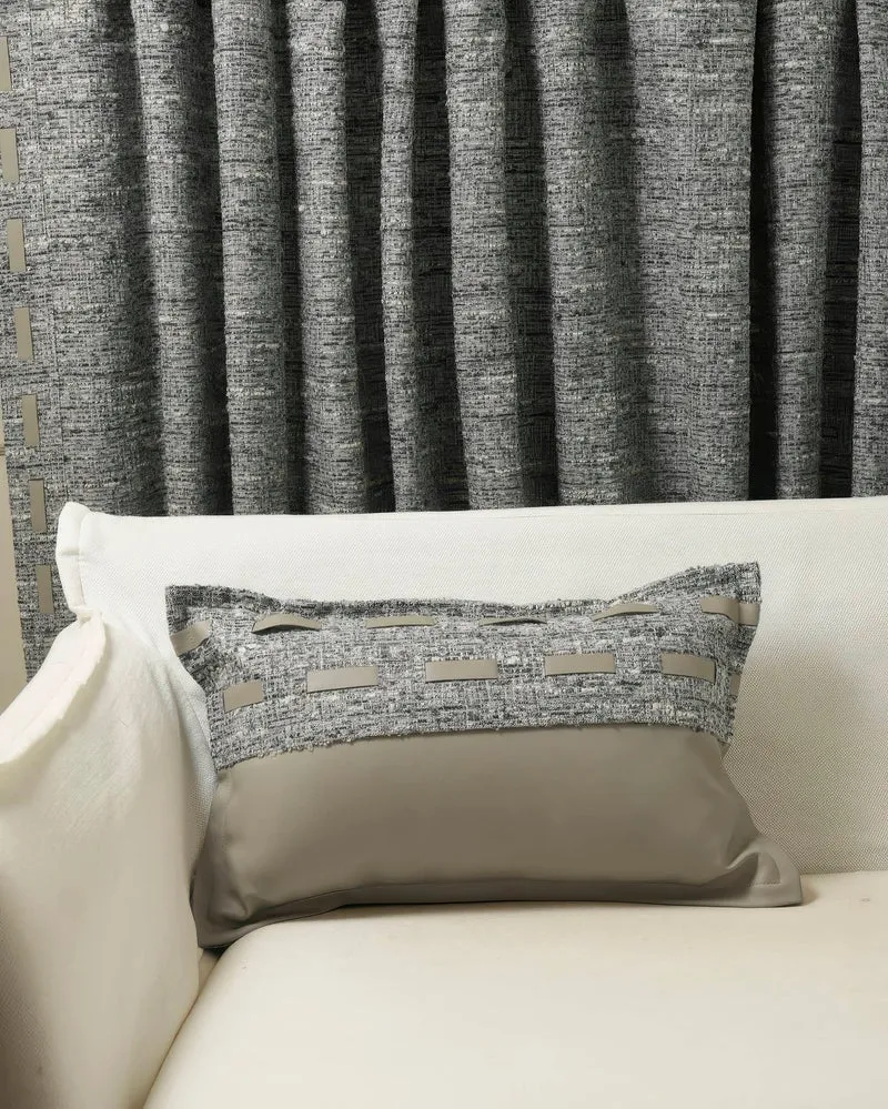 Juliette Textured Leather Lumbar Pillowcase