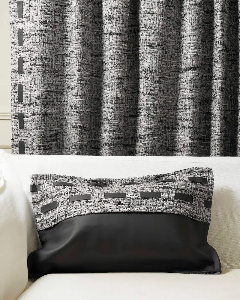 Juliette Textured Leather Lumbar Pillowcase