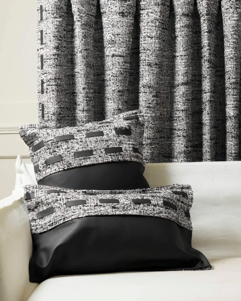 Juliette Textured Leather Lumbar Pillowcase
