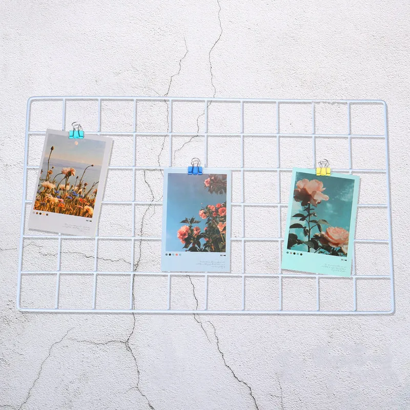 Wire Grid Panel, Wall Grid Decorative Board Photo Display