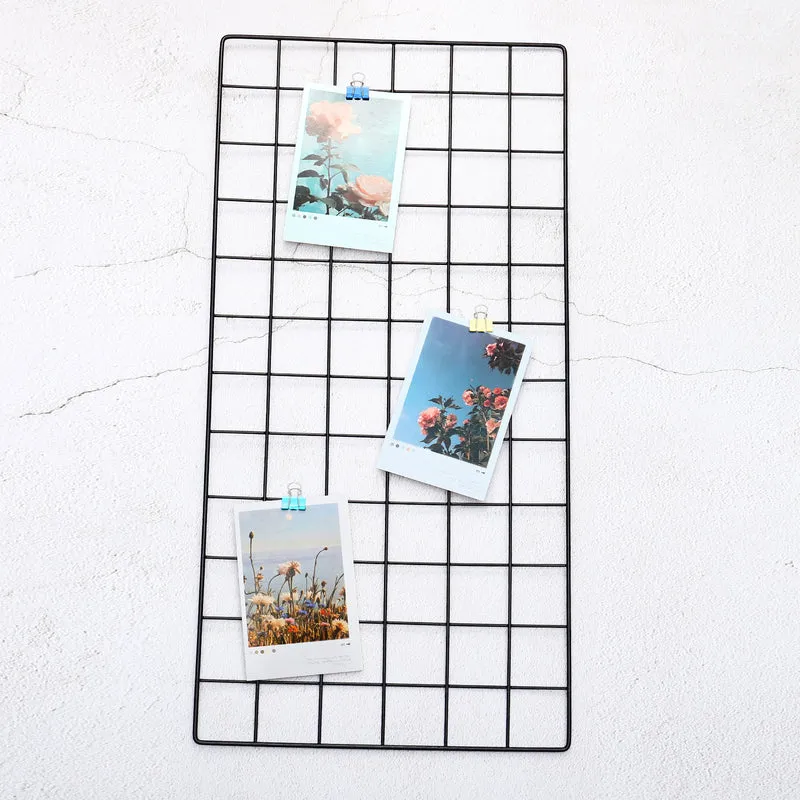 Wire Grid Panel, Wall Grid Decorative Board Photo Display