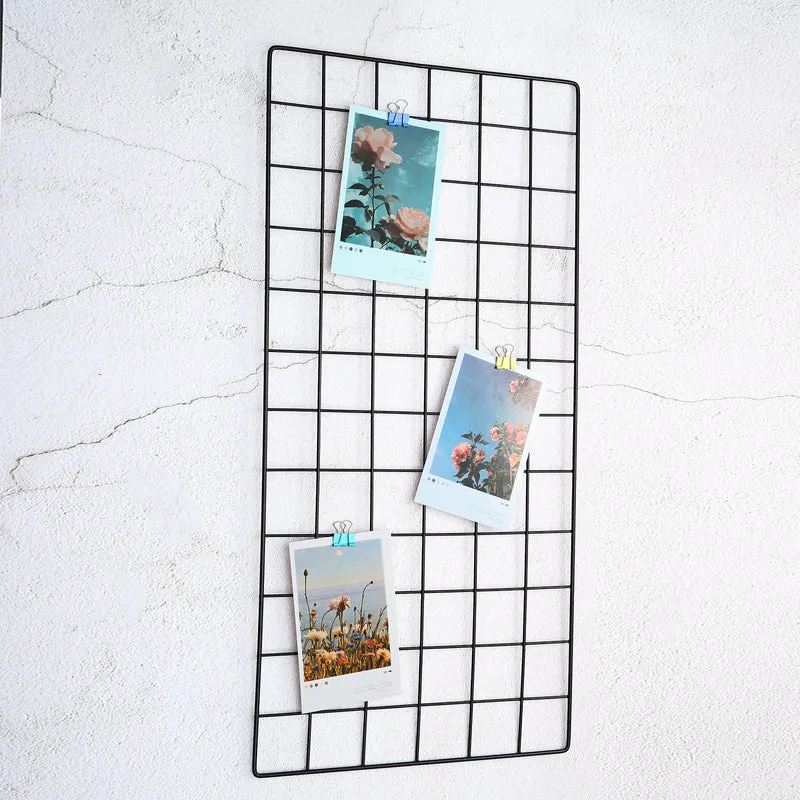 Wire Grid Panel, Wall Grid Decorative Board Photo Display