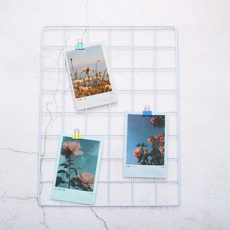 Wire Grid Panel, Wall Grid Decorative Board Photo Display