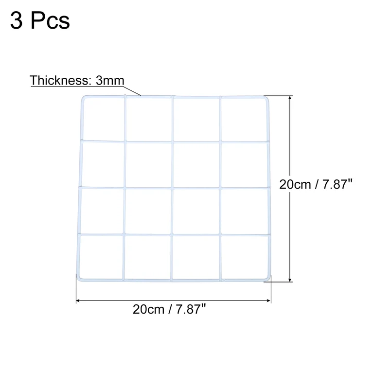 Wire Grid Panel, Wall Grid Decorative Board Photo Display
