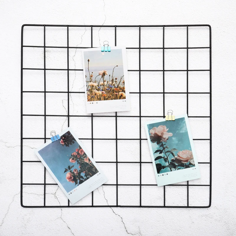 Wire Grid Panel, Wall Grid Decorative Board Photo Display