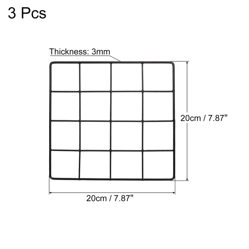 Wire Grid Panel, Wall Grid Decorative Board Photo Display