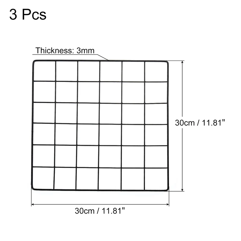 Wire Grid Panel, Wall Grid Decorative Board Photo Display