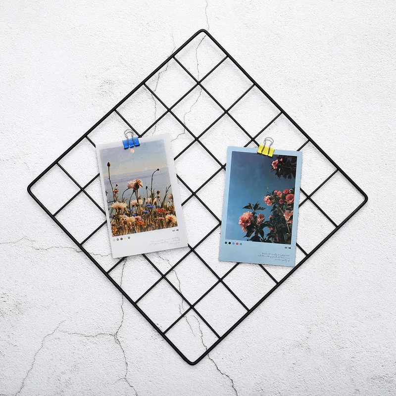 Wire Grid Panel, Wall Grid Decorative Board Photo Display