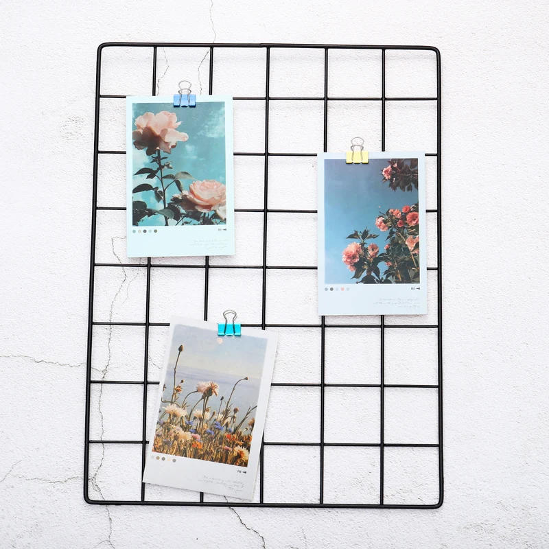 Wire Grid Panel, Wall Grid Decorative Board Photo Display