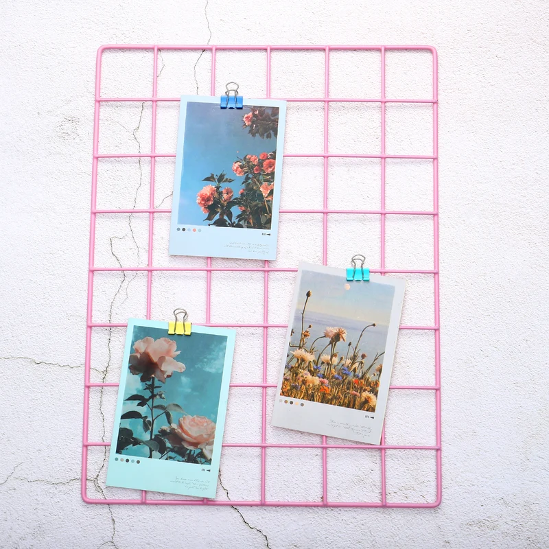 Wire Grid Panel, Wall Grid Decorative Board Photo Display